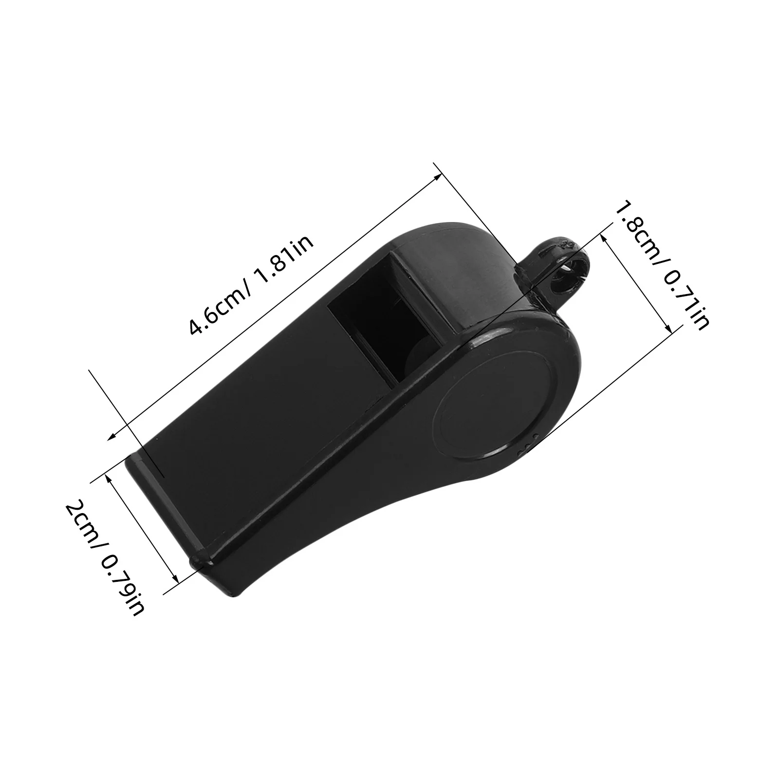 2 Stück Reisepfeife ABS verdickte Pfeifenhalskette für Schiedsrichter, Überleben, klarer Klang, tragbar, Camping, Wandern, Reisen