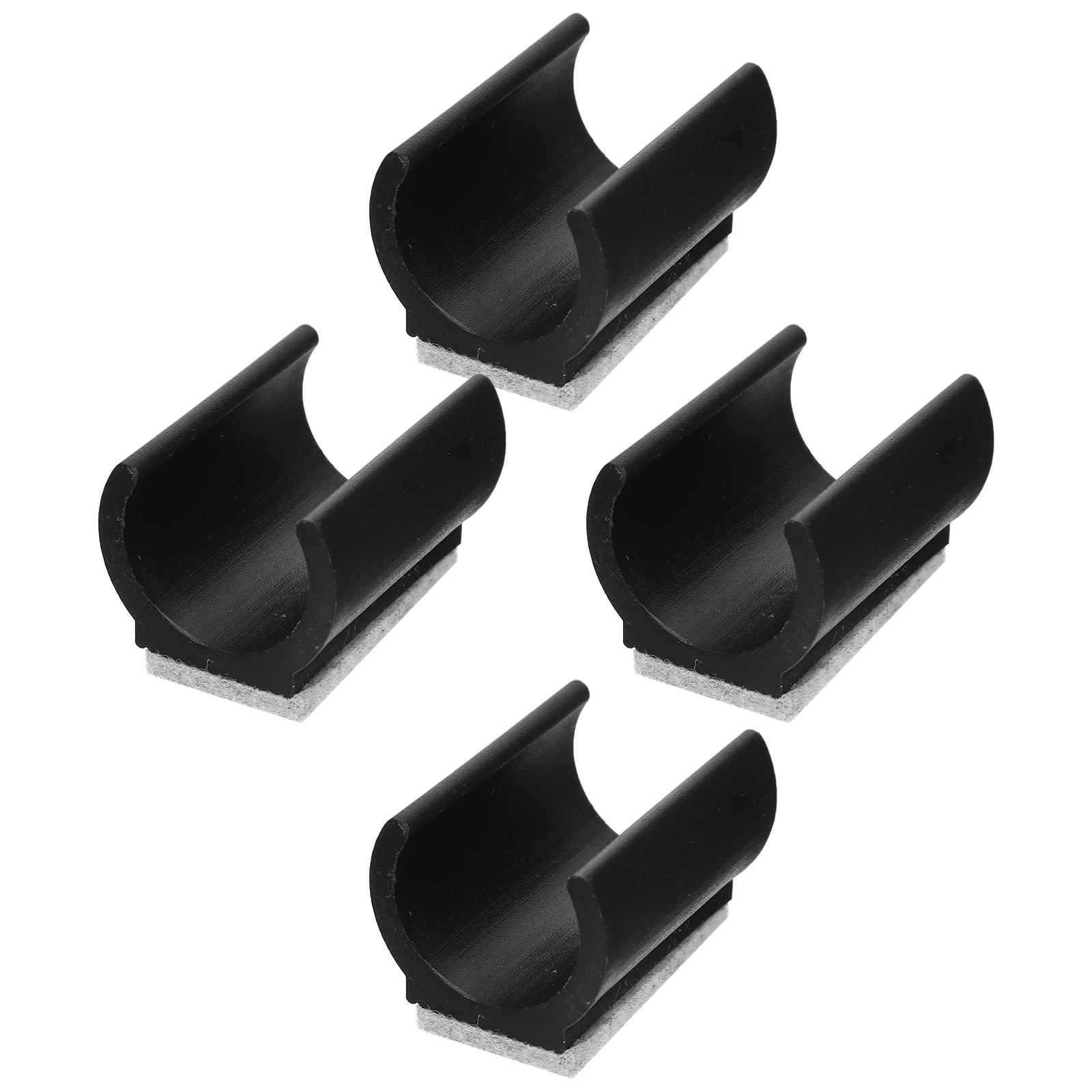

4pcs Felt Furniture Pads 19mm 22mm 25mm Black Noise Reducing Protectors Non Slip Hardwood Floor Chair Leg Protection