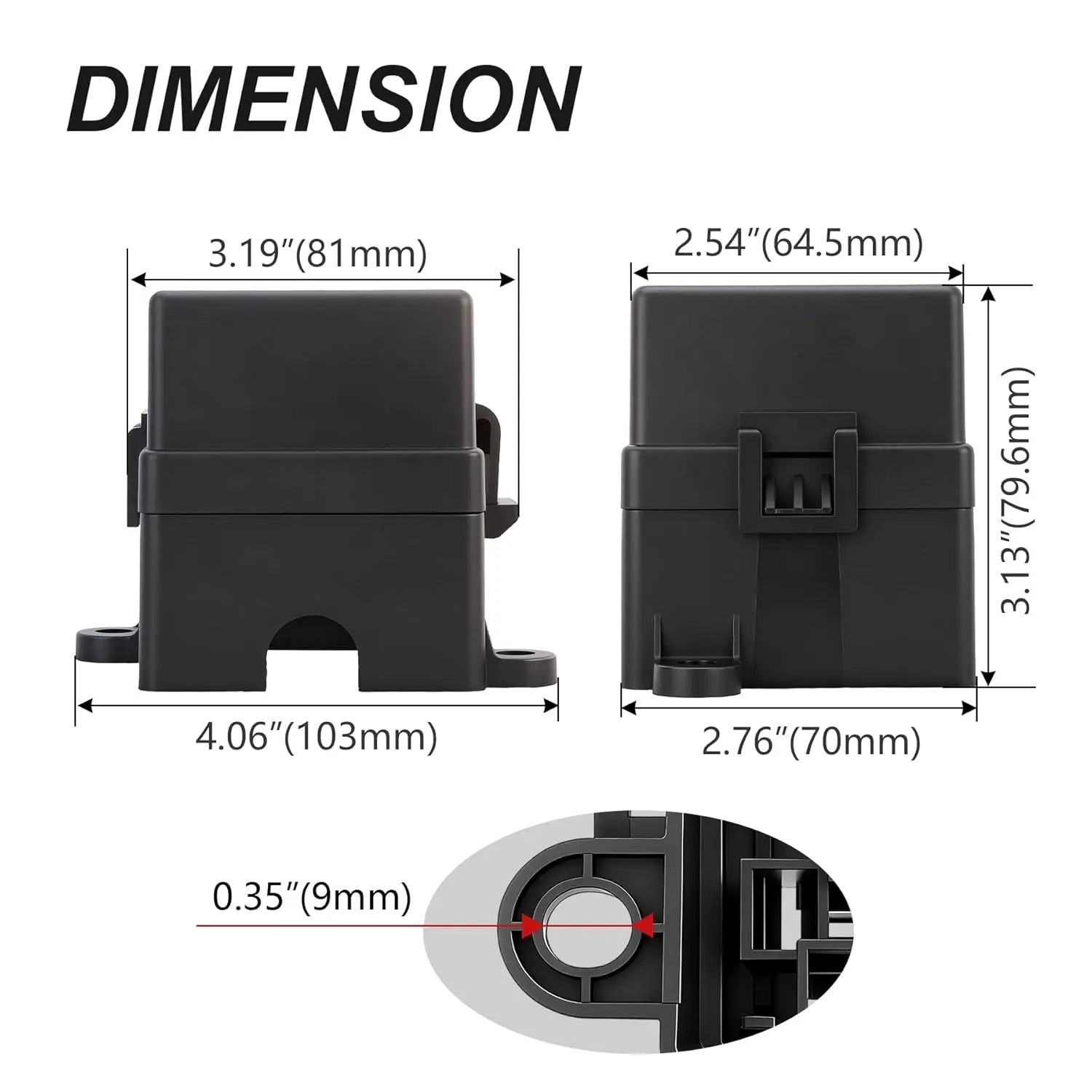 Relaisbox mit 2, 3, 4, 6 Steckplätzen, Relaisblock mit 6, 9, 10, 12 Wegen, ATC/ATO Sicherungsrelaisbox, Sicherungsblock mit Relais, universelles wasserdichtes Kit für Autos – Detail 3