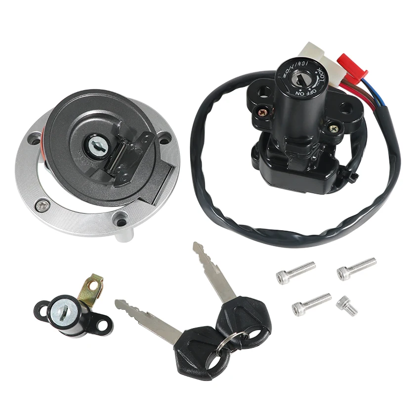 Motorcycle Ignition Key Switch Fuel Gas Cap Seat Lock Kit For Yamaha FZ6R 2004-2016 FZ1 FZ1S FZ1N FZ1000 FZ10   XVS1300A XVS1300