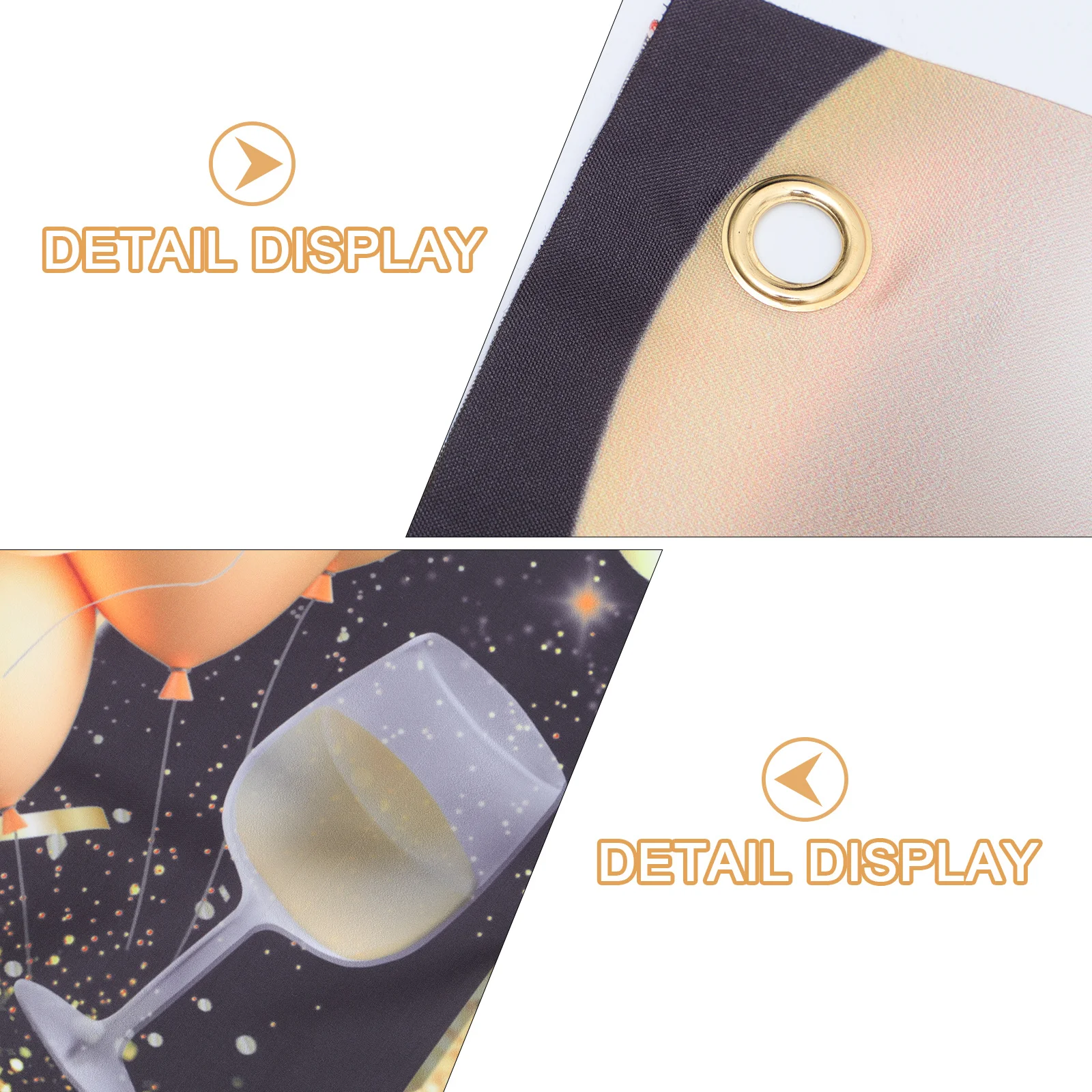 

Birthday Party Banner Happy Birthday Backdrop Decorative Photo Prop Wall Hanging Flag Party Supplies Decoration