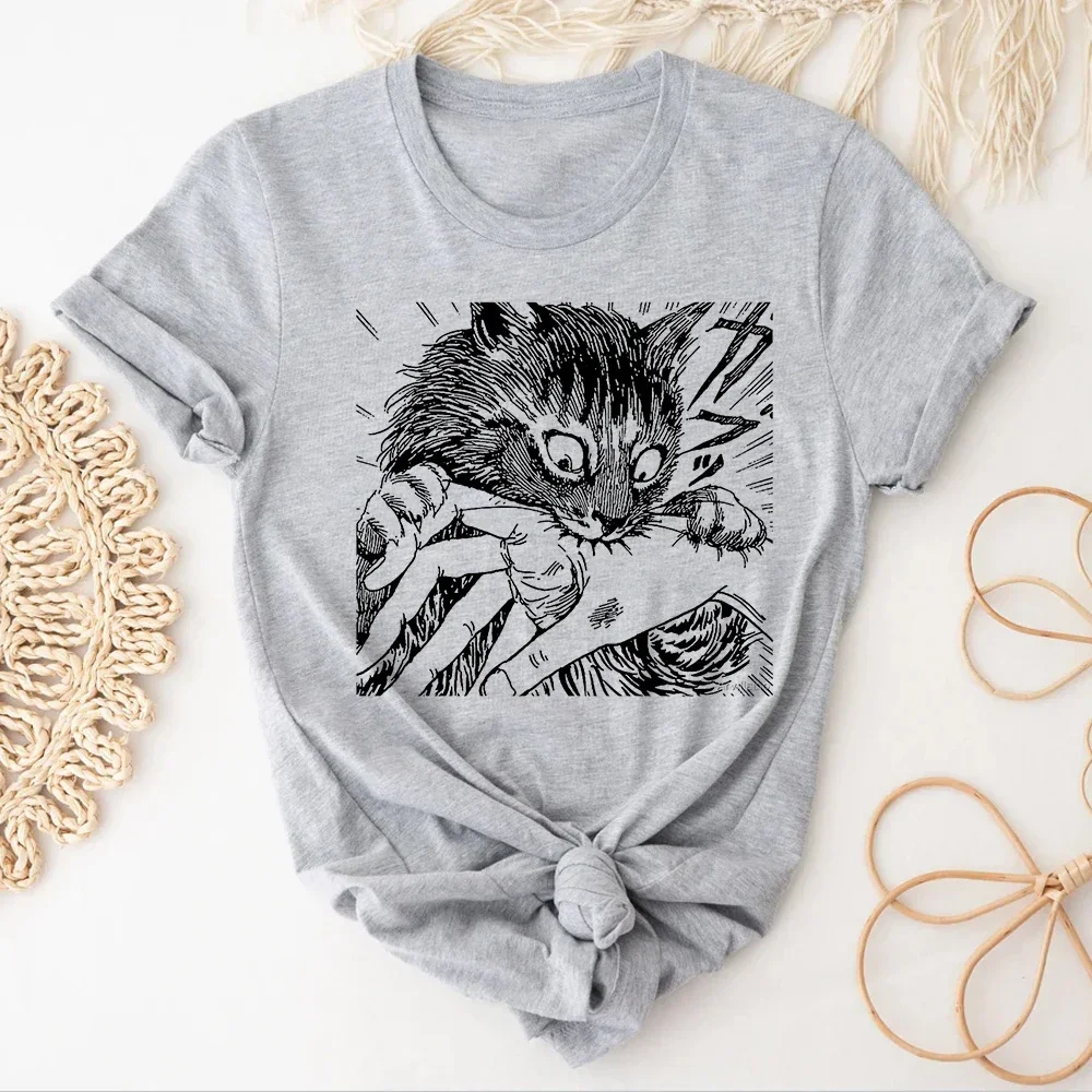 

Janpanese Horror T Shirt Women Designer Comic Harajuku Top Girl Harajuku Y2k Manga Clothing