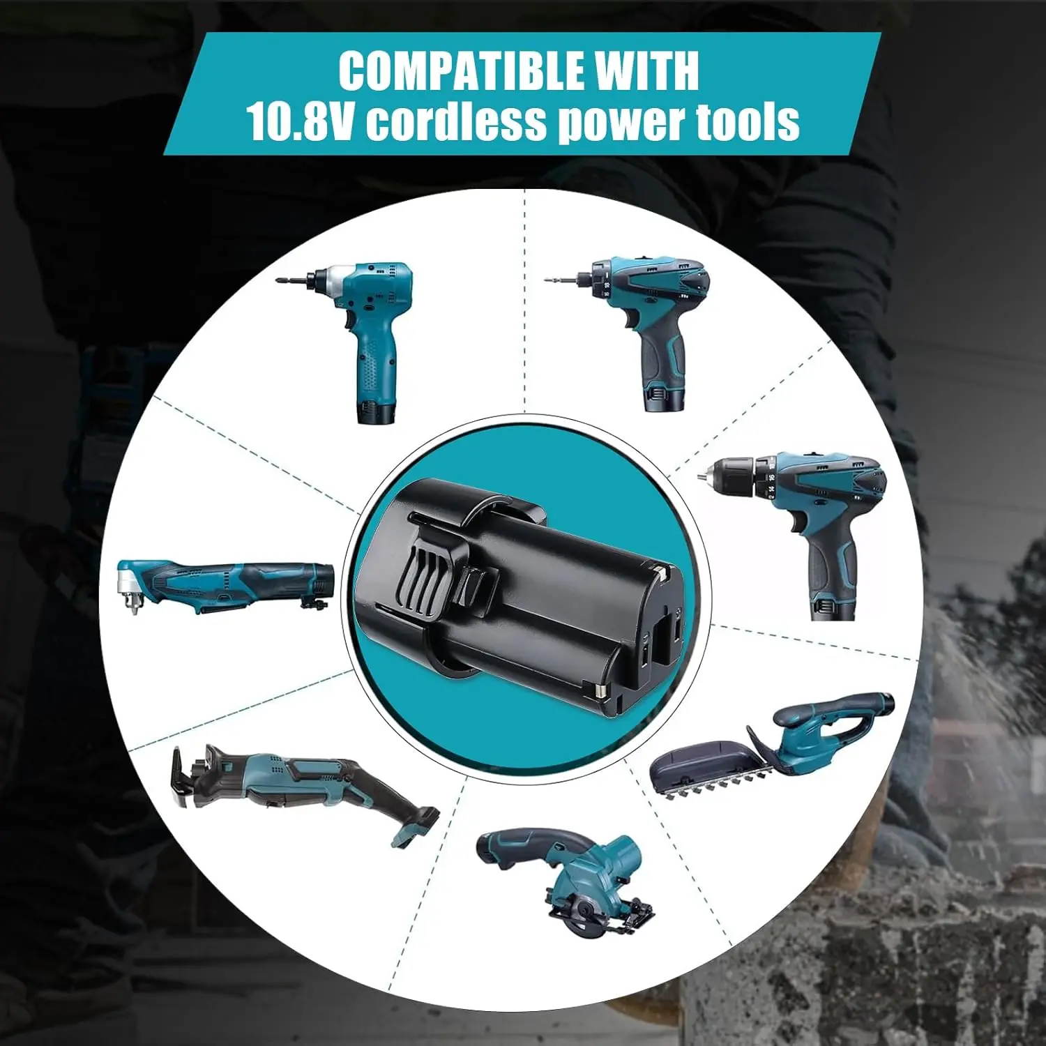 VANON 1/2/4 Pack 4.8Ah Li-ion BL1013 Replace for Makita Battery Pin BL1014 194550-6 194551-4 195332-9 Suit for Original tools