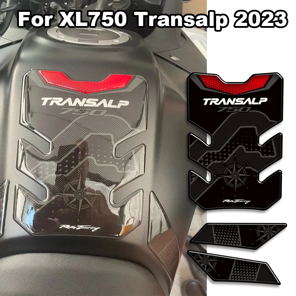

Motorcycle Tank pad Grips Stickers Decals Protector Gas Fuel Oil Kit accessory For Honda XL750 XL 750 Transalp 2023
