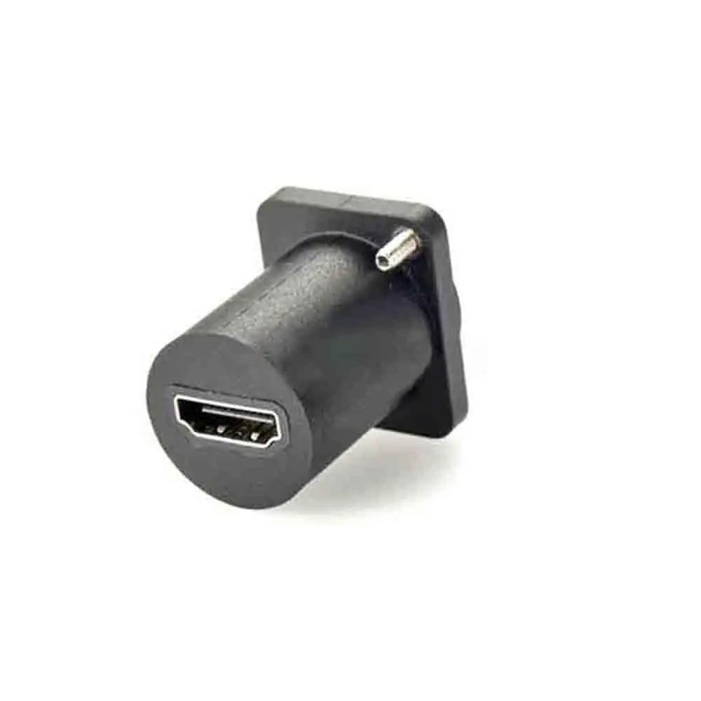 HDMI Adapter With Audio Panel Mount HD 1080P For TV Display Projector