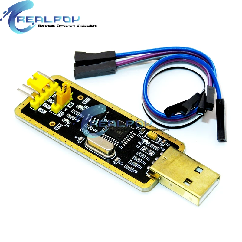 Serial Adapter Module Debugger para Arduino, USB 2.0 para TTL, Cabo de download, Suporta win10, FT232BL, FT232RL, 5V, 3.3V