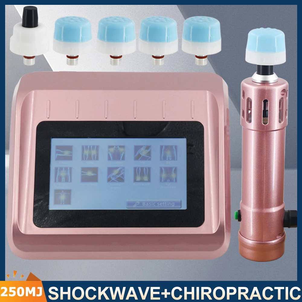 

250MJ Shockwave Therapy Machine For ED Treatment Professional Shock Wave Chiropractic Relaxation Muscle Pain Relief Massager