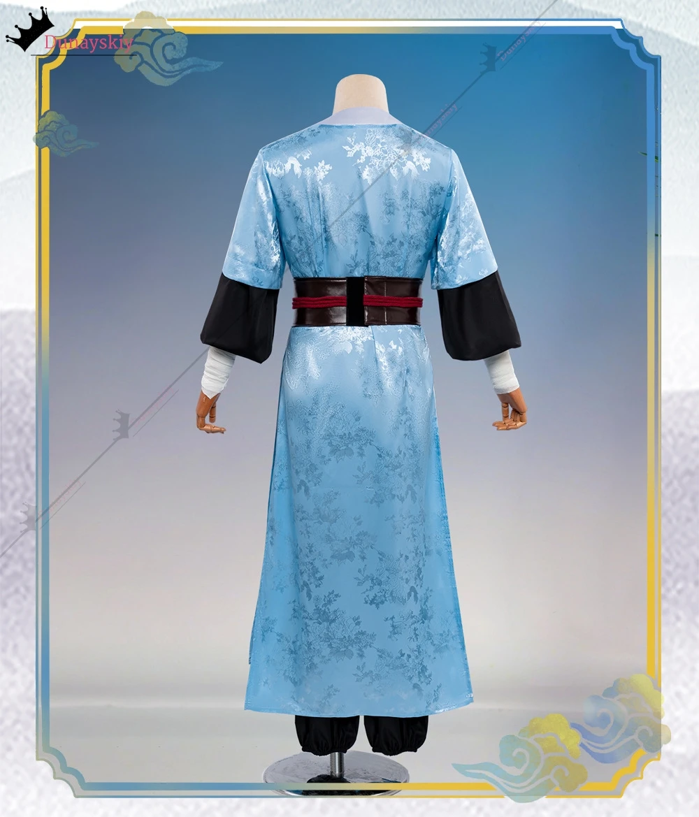 Lv Dongbin Cosplay Anime All Wishes Come True Costume Printing Round Collar Robe Hanfu Chinese Traditional Clothes Hallowee view 3
