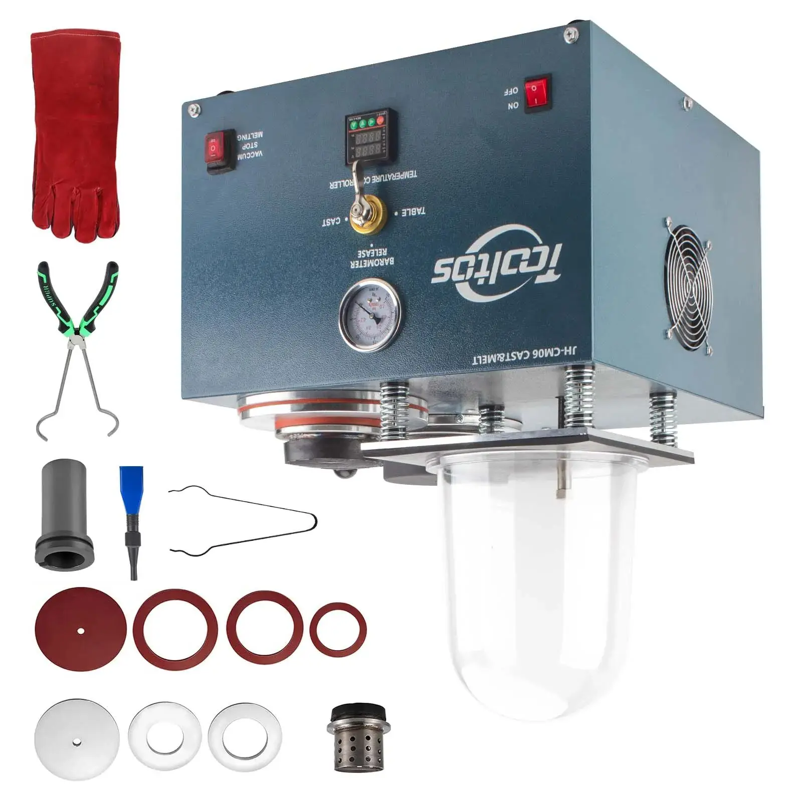 

JH-CM06 Multifunctional 2L Wax Melting Silver Gold Vacuum Casting Machine Digital Gold Melting Furnace Precious Metal Smelter