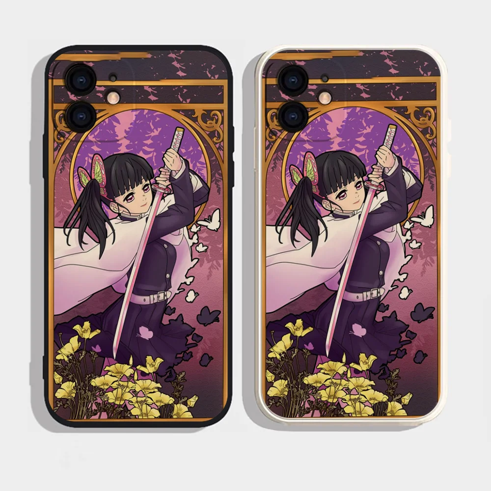 EpcD-Demon S-Slayer Tsuyuri Kanao Phone Case Silicone Soft For IPhone 16 15 14 13 12 11 Plus Pro Max Plus