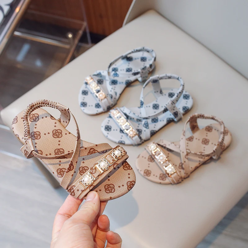 

2025 New Lovely Summer Baby Infant Girl Sandals Princess Flat Anti-Slip Light Weight Newborn Girl Toddler Shoes Детская Обувь