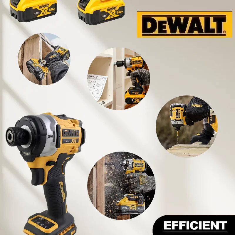 Dewalt 20 فولت DCF860 مثقاب مدمج لاسلكي/سائق مثقاب كهربائي بدون فرش أدوات كهربائية قابلة لإعادة الشحن مطورة #1