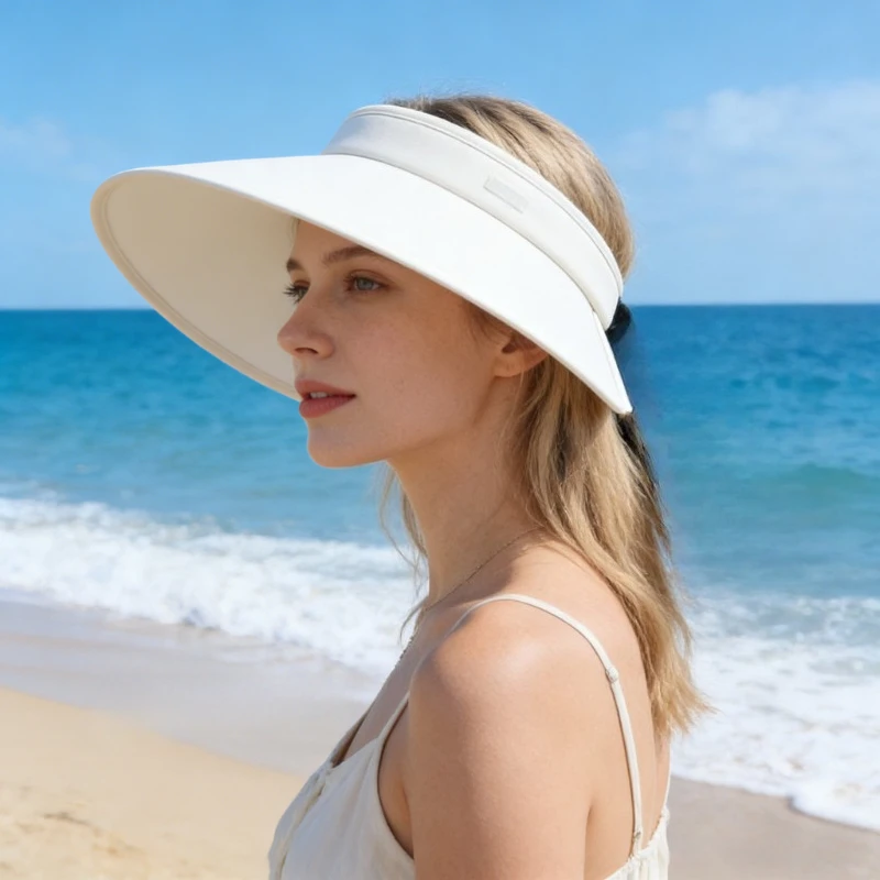 1Wide Brim Sun Hat Women's Large Uv Protection Golf Beach , Korean Design