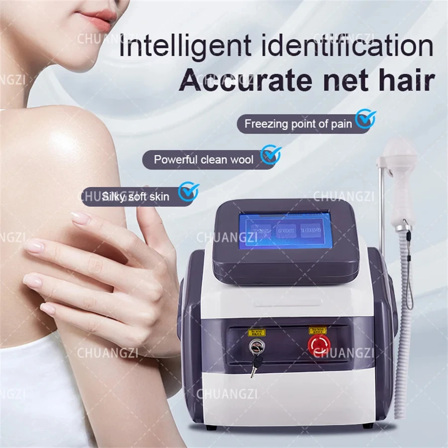 

Professional Diode Ice Titanium Laser Body Machine Device 4 waves IPL Permanent CE Woman Portable 808 755