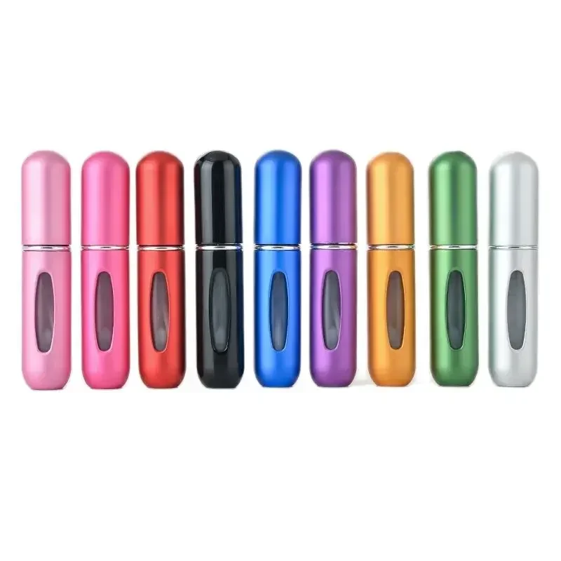 Mini Bouteille de sexuellement Rechargeable de 5ml, Atomiseur Pratique, Pompe en Aluminium, Flcopropriété Pulvérisateur Iillable au Quotidien, pour Voyage