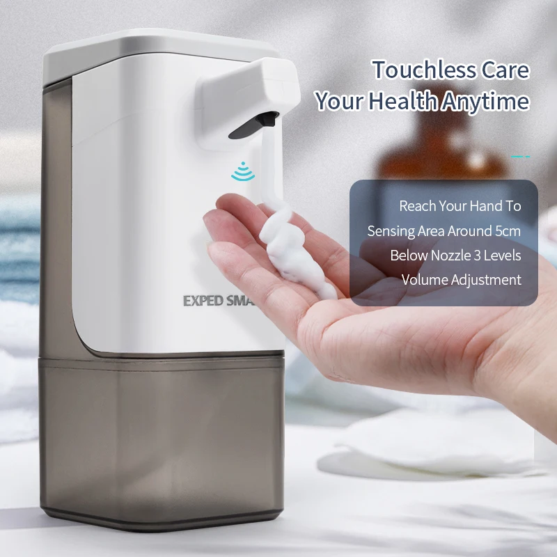 600ml New Foam Hand Washing Machine Automatic Induction Soap Dispenser Intelligent Electric Press Free Soap Dispenser