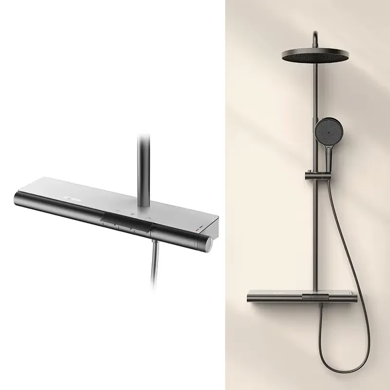 New Arrival Brass Shower Set Piano Key Shower Mixer Faucets Set Bathroom Shower Column System Set