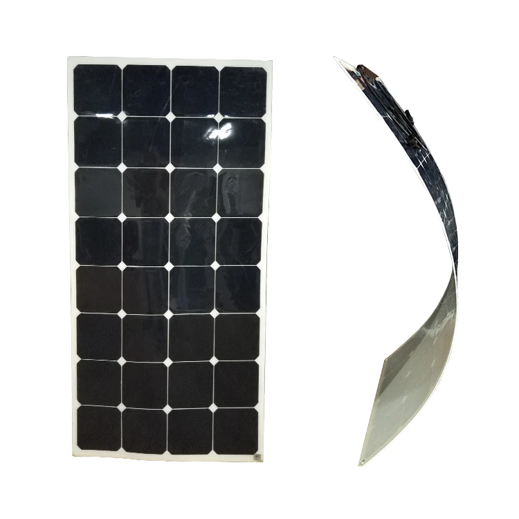 100w A Grade Thin Film High Efficiency Sunpower Semi Flexible Solar Panel