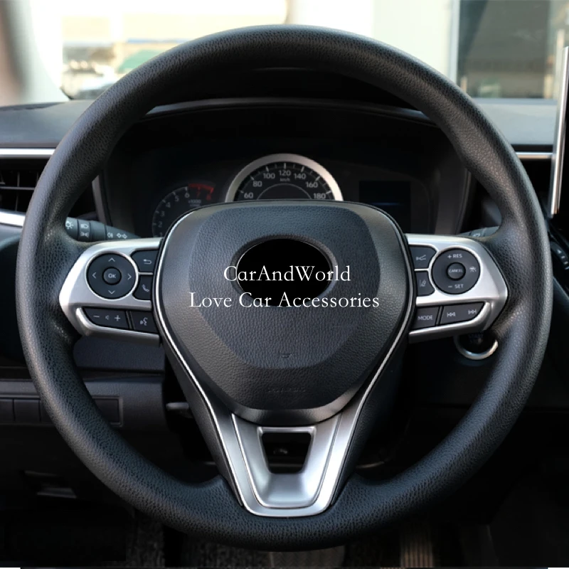 

Накладки на кнопки рулевого колеса, декоративные элементы, молдинги, аксессуары для интерьера автомобиля Toyota Corolla Cross 2020-2025