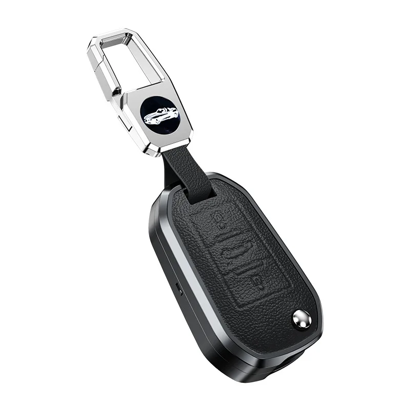 

Premium Aluminum Alloy Key Cover Case for Peugeot 308/408/508/5008/4008/2008 - Protective Key Fob Shell Key Bag Chain