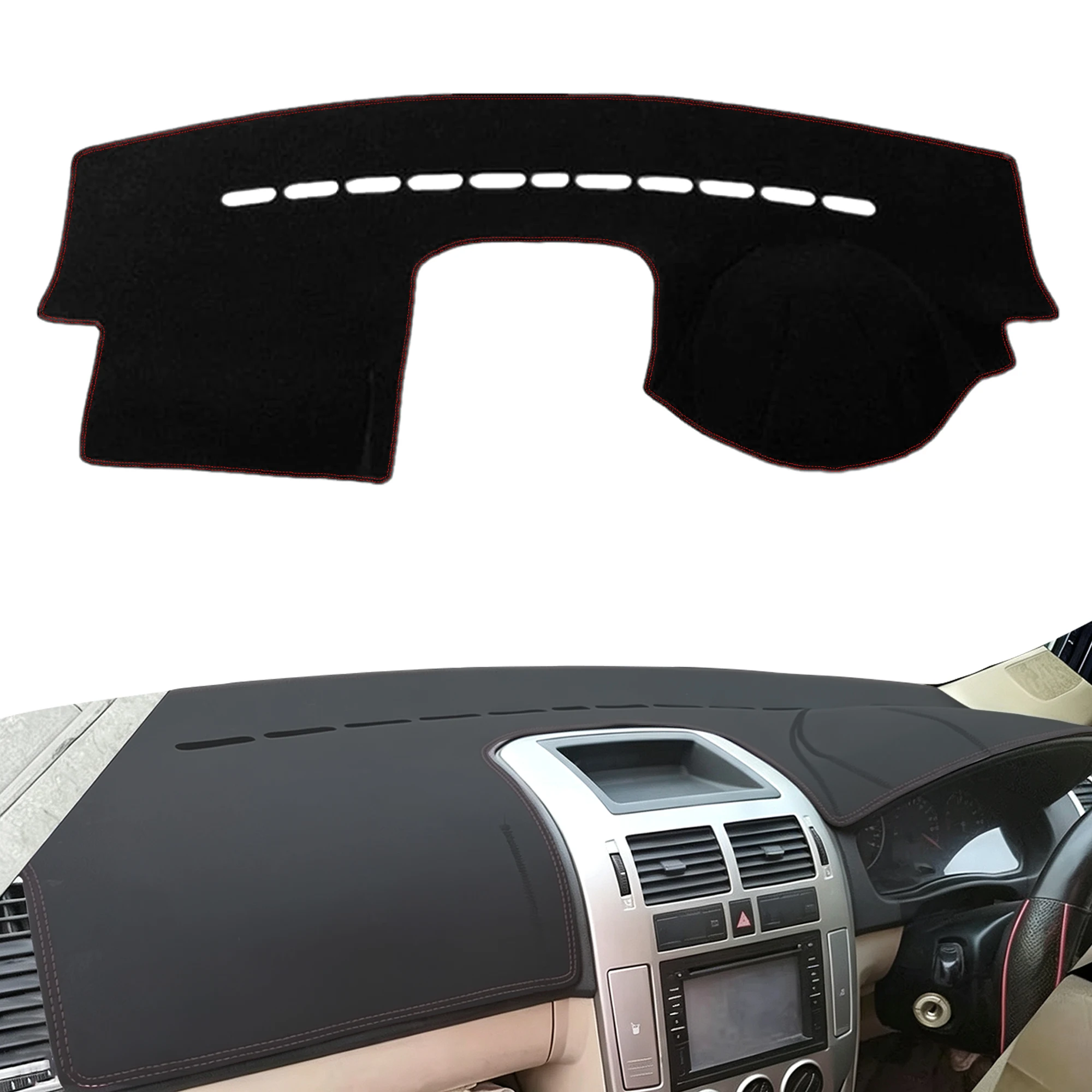 for Volkswagen VW POLO MK4 9N 9N3 2002-2008 Dashmat Dashboard Cover Dash Mat Sun Block Anti-UV Non-Slip Car Protector Mat