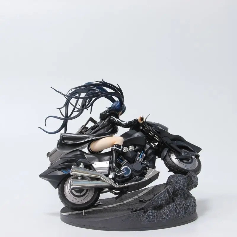 

Yuanya Xinhao Motorcycle Black Rock Shooter Anime 2D Beautiful Girl Model Figure Desktop Ornament