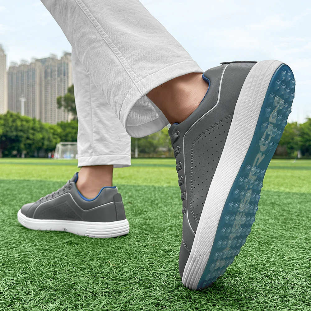 Chaussures de golf imperméables pour hommes, jogging, baskets de golf, golf de luxe, repose-pieds