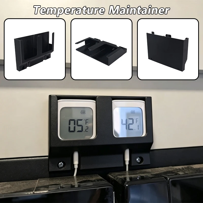 RV Refrigerator Freezer Temperature Maintainer For Furrion Stabilizer Kit Steel Mounting Plate Above Fridge Installation