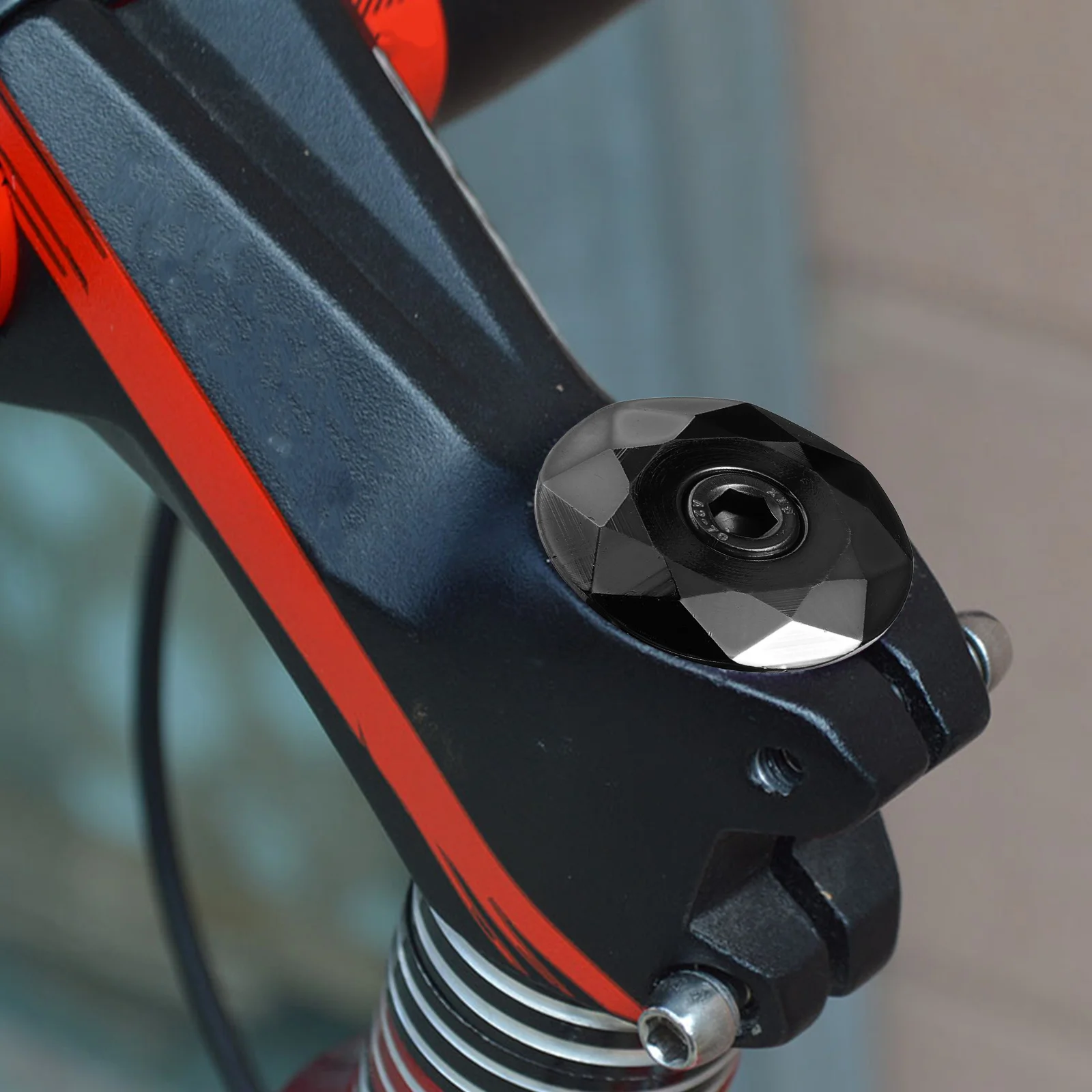 

1Set Aluminium Alloy Bike Headset Cap Durable Bike Bowl Cover for Mountain Road Bikes High Strength Refit Accessory