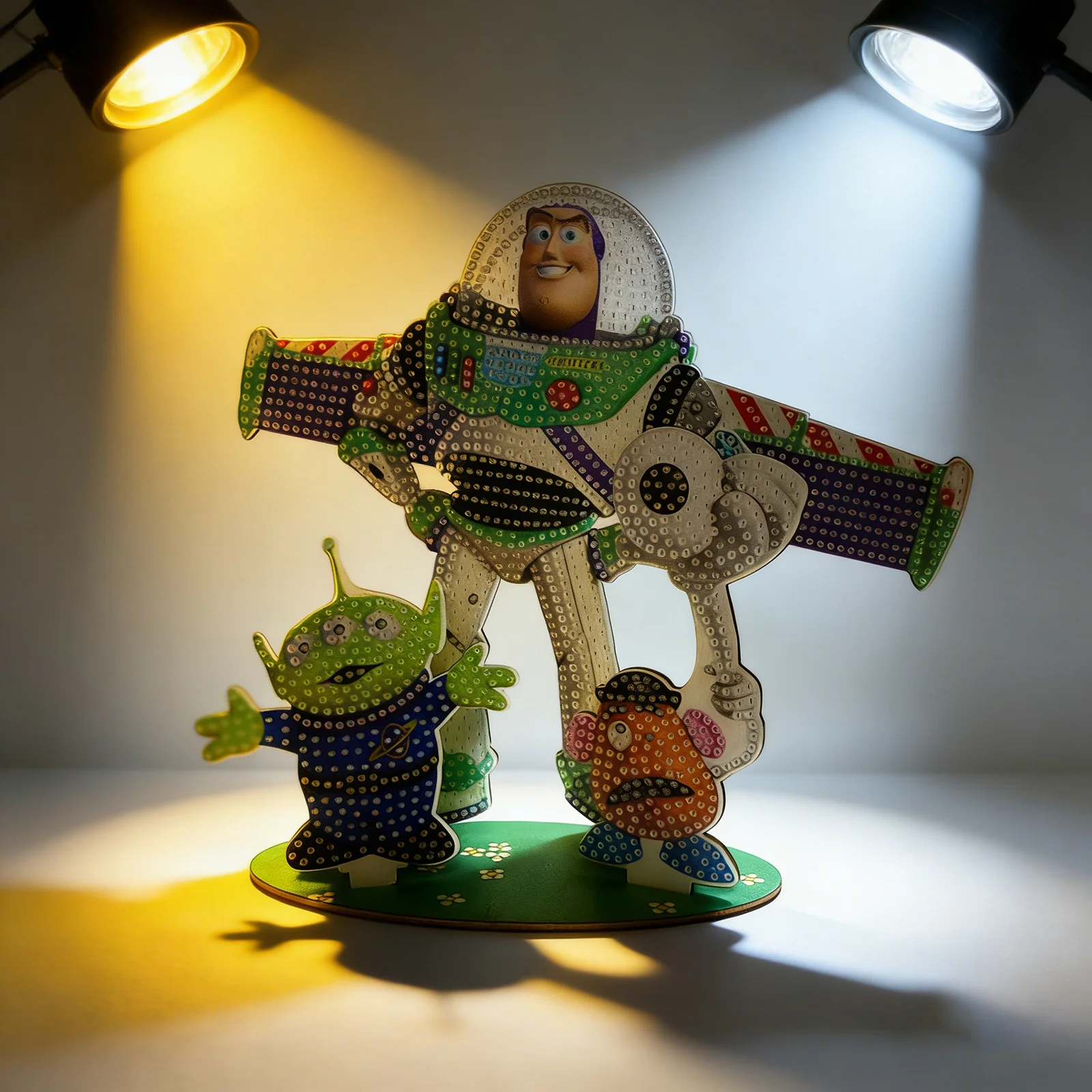 

Hot Selling 3D Toy Story Diamond Painting Kit Wooden DIY Birthday Ornament with Heart Shaped Sign Kids Gift Home Decor