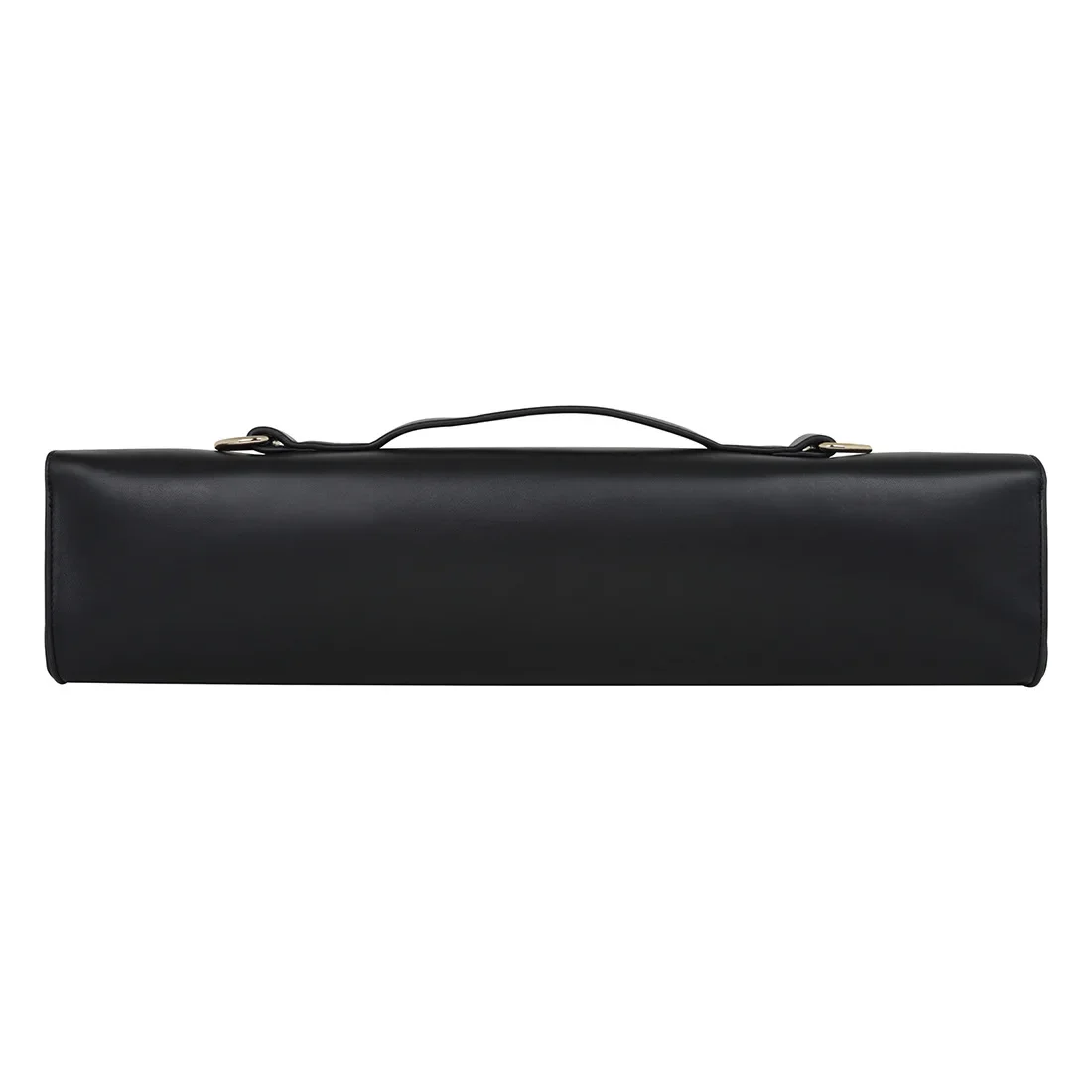 1pcs Black Waterproof Leather Case Can Be Used As Portable Shoulder Flute Storage Bag 16 Holes/17 Holes Round Flute