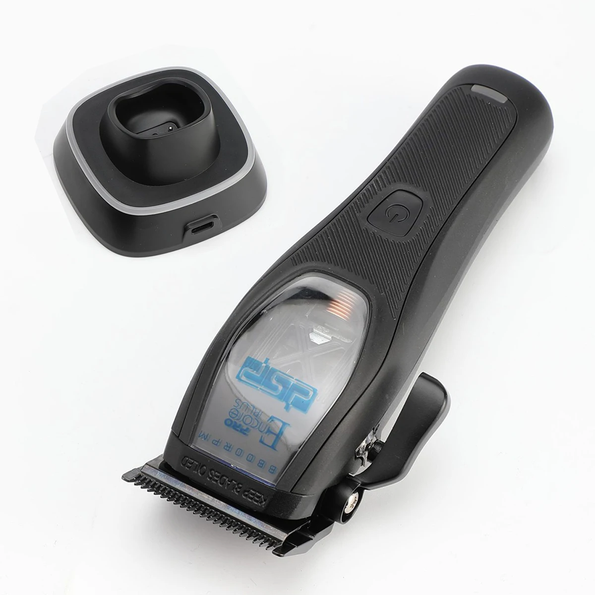 Gobo-プロの男性用バリカン,磁気モーター,LCD,USB充電器,dlcブレードトリマー,9900rpm