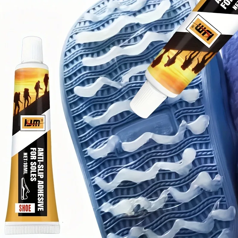 جل قبضة الأحذية المضاد للانزلاق من KJM: لاصق عالي التحمل وغير قابل للانزلاق - جر فوري على الرطب/الممطر/الثلج، مقاوم للاهتراء للأحذية الرياضية/الأحذية