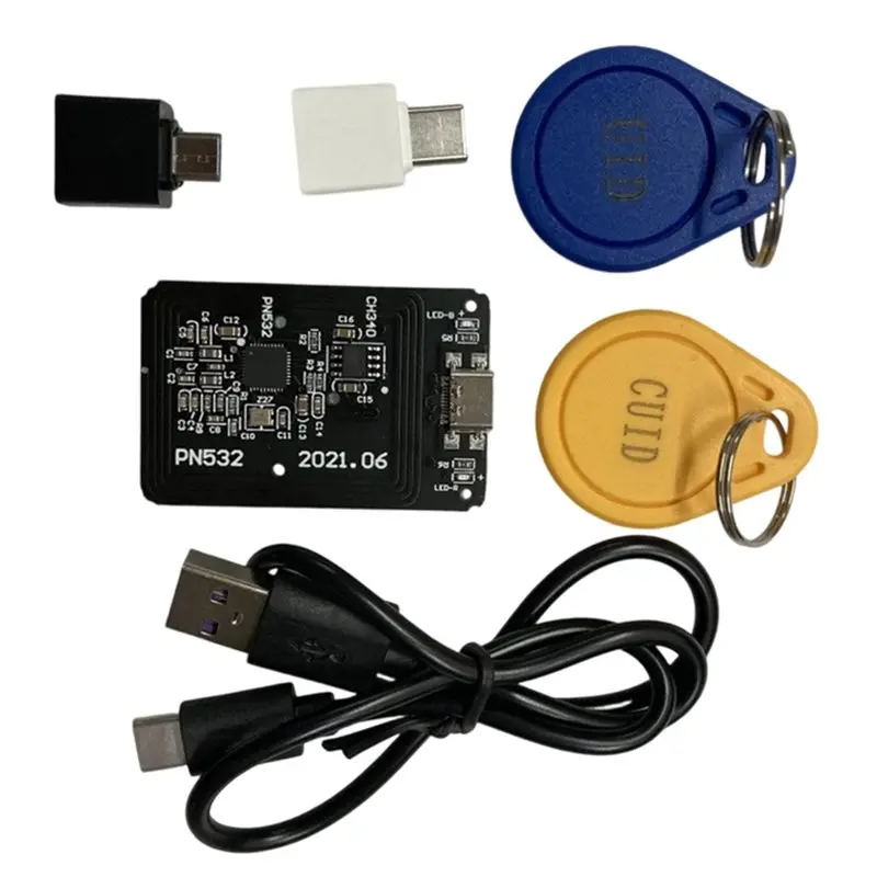 

Модуль-ридер/копир NFC A55T PN532 для считывания/записи зашифрованных IC-карт доступа/лифтовых карт на браслеты и мобильные телефоны