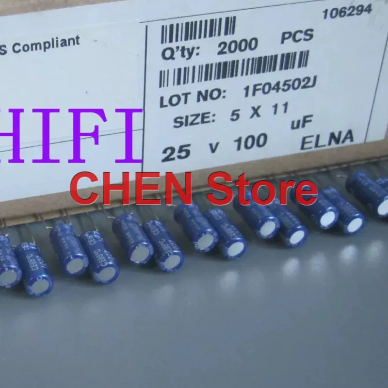 50PCS/lot original ELNA RE3 25V100UF 5X11MM 85C 100UF 25V electrolytic capacitor free shipping