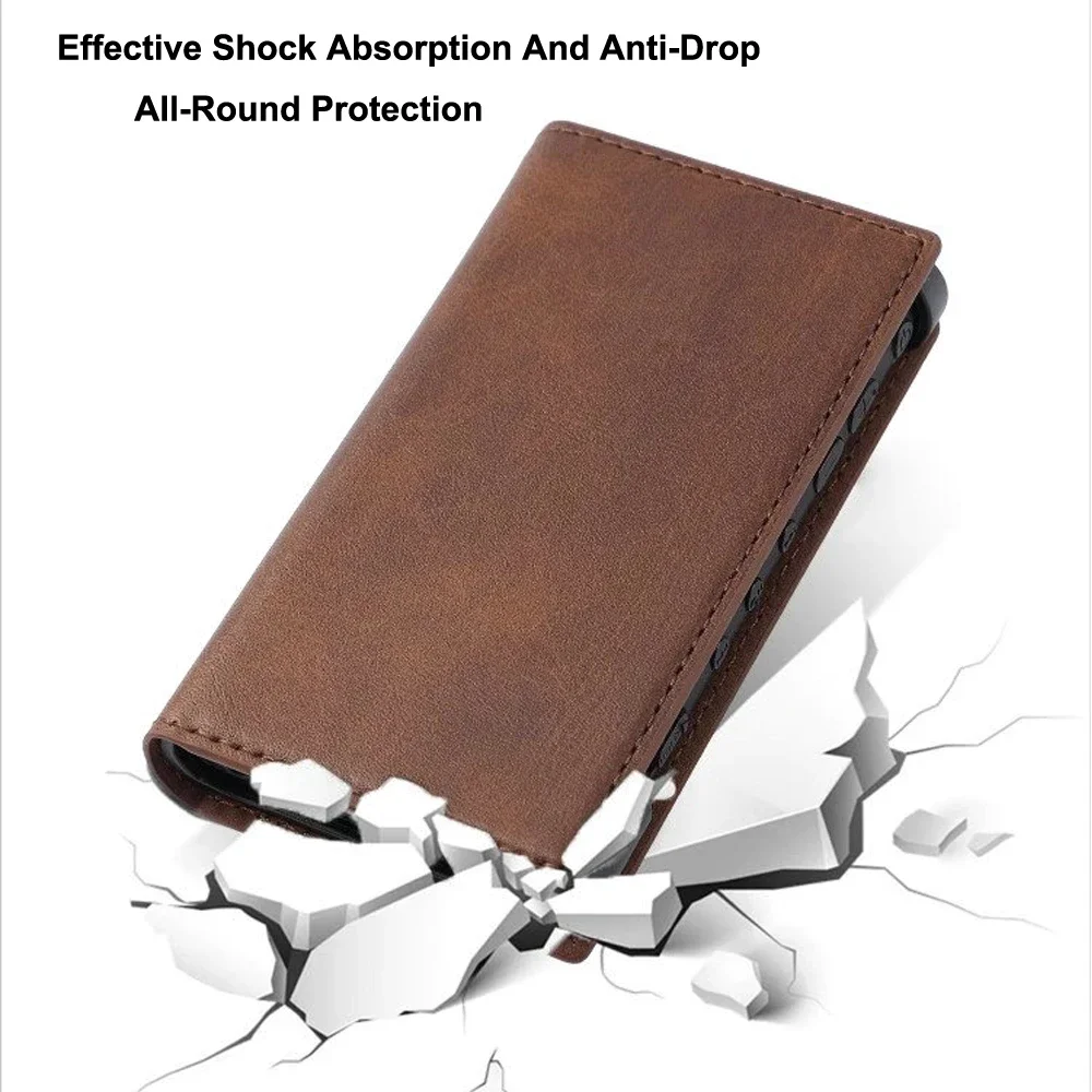 Étui de protection en cuir PU résistant aux chocs, housse à rabat pour Sony Walkman série NW-A306 NW-A307 NW-A300