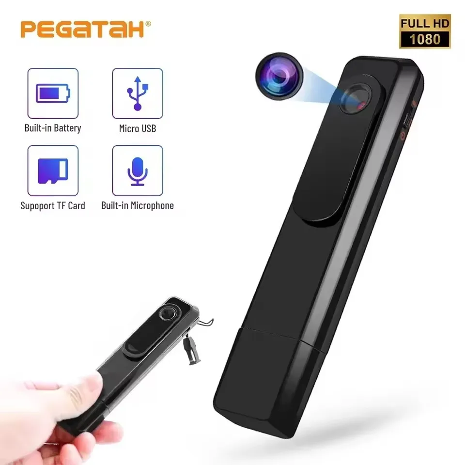 MINI HD Micro Cam Pocket Video Recorder Portable Micro Body Camcorder Outdoor Sport Interview Class Meeting Hidden spy camera ﻿