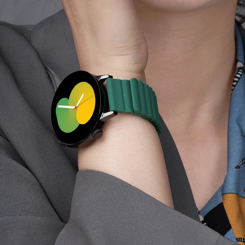 حزام حلقة مغناطيسي لساعة سامسونج جالاكسي 7 6 5 4 40 مللي متر 44 مللي متر 4 6 كلاسيكي 46 42 43 47 مللي متر 5 برو باند سيليكون 20 مللي متر 22 مللي متر حزام الساعات #3