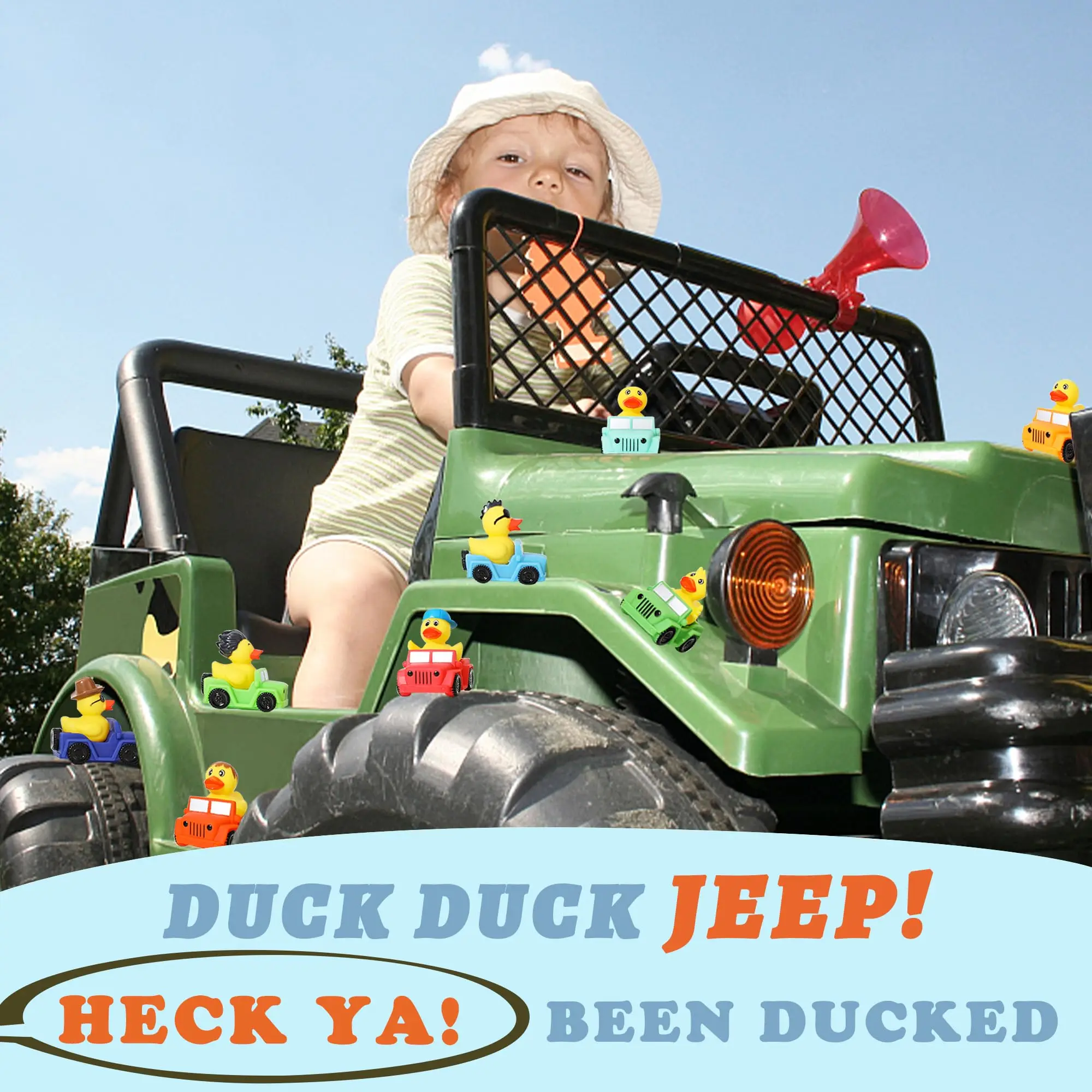 24 Pack Rubber Duck for Jeeps Ducking - 3