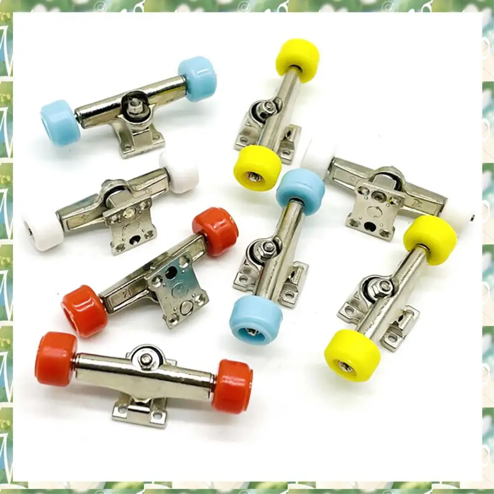 스포츠 2 조각 핑거 스케이트 보드 데크 브래킷 미니 핑거 보드 롤러 스케이트 스쿠터 모델 용 합금 부품, 2 조각 핑거 스케이트