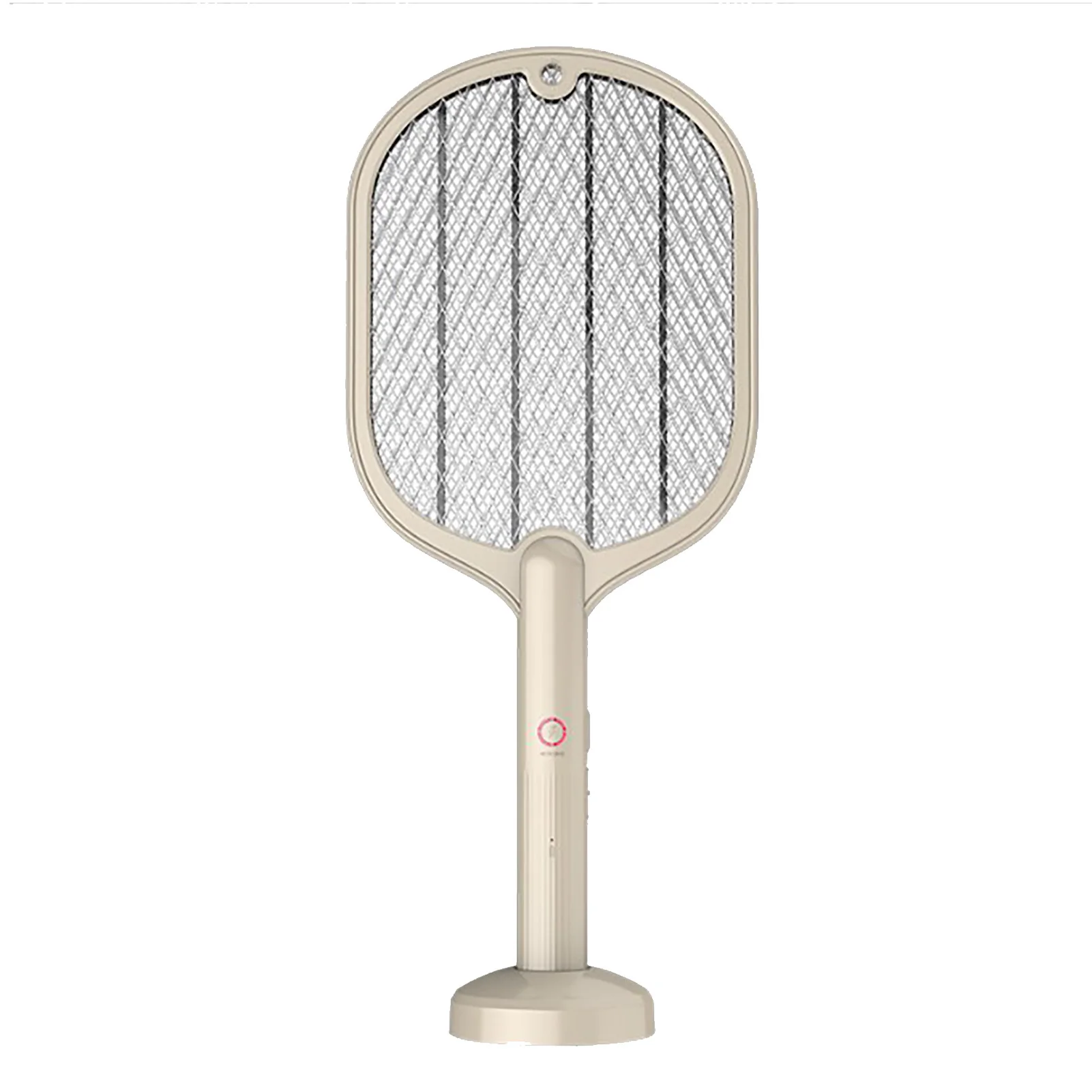 Electric Fly Swatter USB Charging 2 in 1 Fly Killer Racket with 3 Layer Mesh for Home Use White Electric Fly Trap Racket