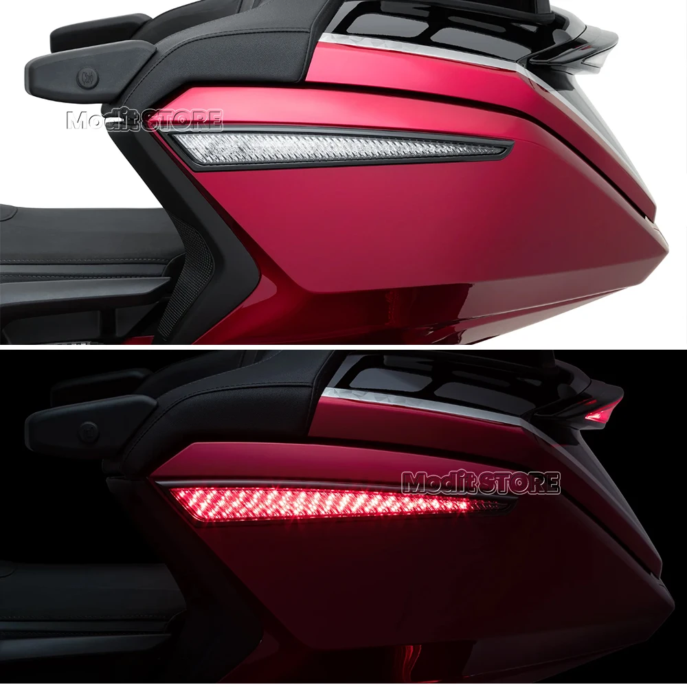 For Honda Goldwing Gold Wing GL1800 Tour DCT Airbag 2021-2023 Motorcycle Top Spar Box Trunk Side Light Decorative LED Light Lamp