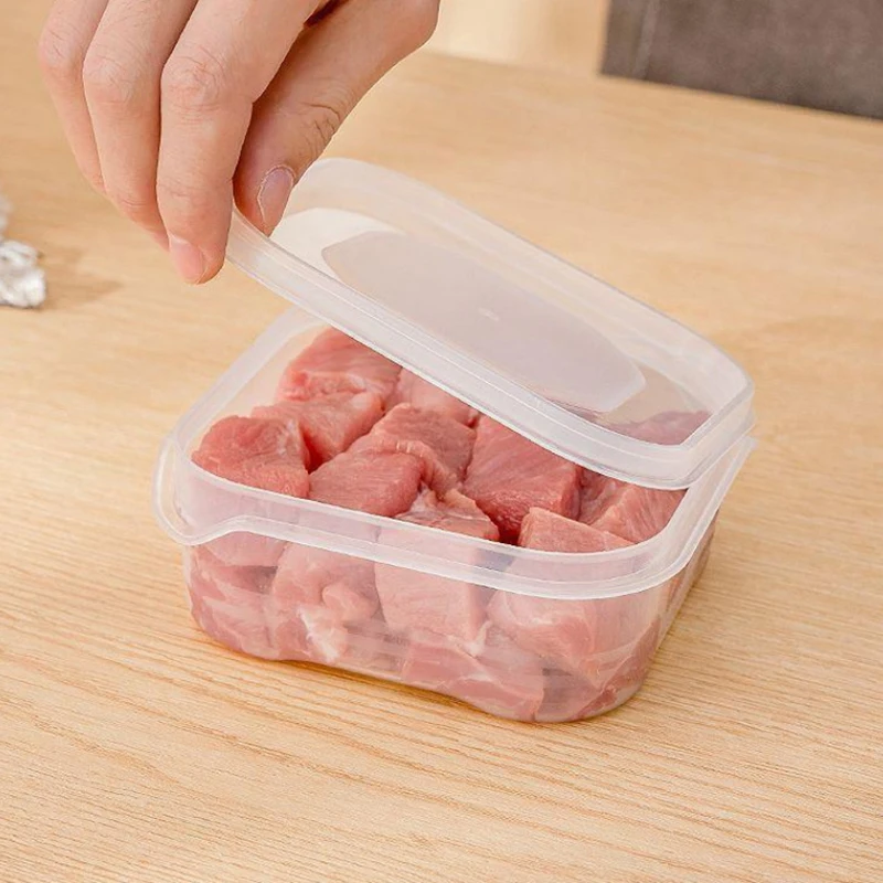 Microwaveable Food Container Preservation Box Refrigerator Crisper Fridge Freezer Food Cooler Meat Organizer Fresh Box