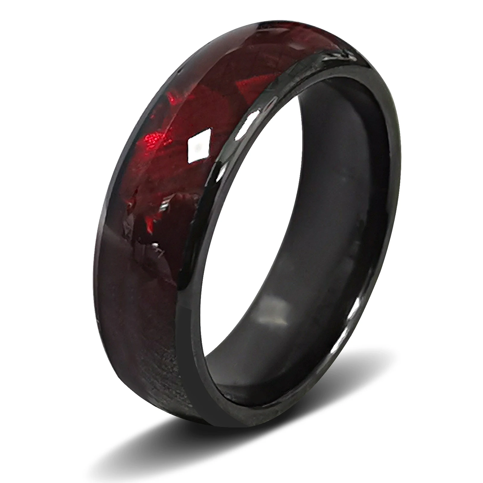 Anello da dito in ceramica epossidica NFC Ntag216 programmabile da 888 byte per anello regalo per uomo o donna