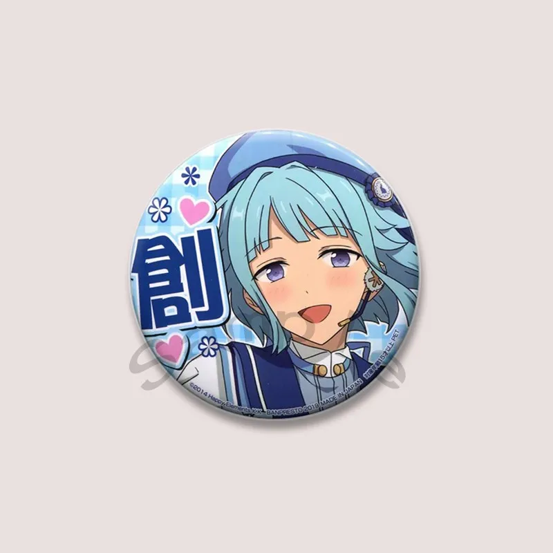 Cute Ensemble Stars Band Lapel Pins Cartoon Idol Icons Brooch Hakaze Kaoru Hidaka Subaru Badge on Backpack Clothing Accessories