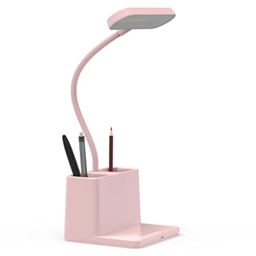 Cute Desk Lamp, Table Light for Women, Teen Girls, Adjustable LED, Small, Rechargeable, Battery Operated, Touch Control, Goosen