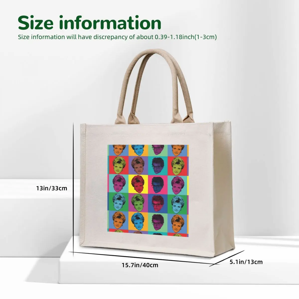 PopArt Jessica Fletcher Tote Bag Women's shopper shopper bags for women reusable grocery bags