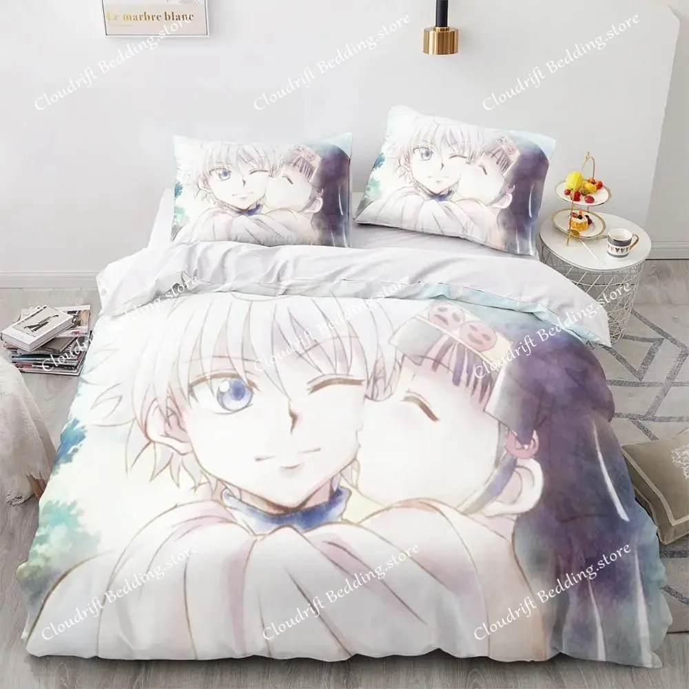 

New Fashion HUNTER×HUNTER Bedding Set Single Twin Full Queen King Size Bed Set Adult Kid Bedroom Duvet Cover Sets 3D Print Anime