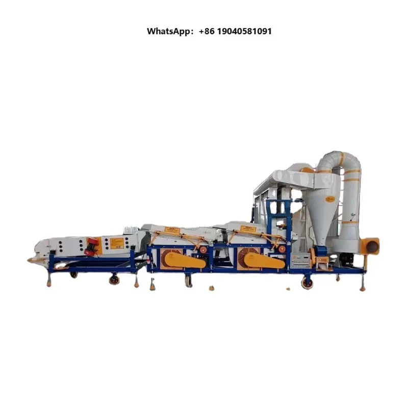 Sunflower Seed and Rapeseed Cleaning Machine with Double Gravity Table for Oil Seed Processing Applications