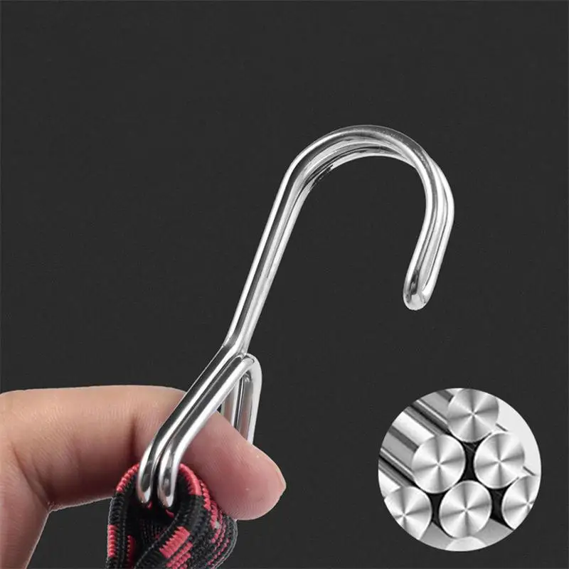 Motorcycle Elastics Luggage Rope Cord Hooks Bikes Rope Tie Auto Luggage Roof Rack Strap Fixed Band Hook Car Accessories NEW